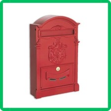 cassetta postale da esterno per la posta delle lettere esterno antica rossa