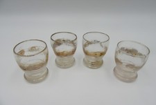 BICCHIERINI da LIQUORE in stile LIBERTY VINTAGE CRISTALLO VETRO ANTICO numero 4