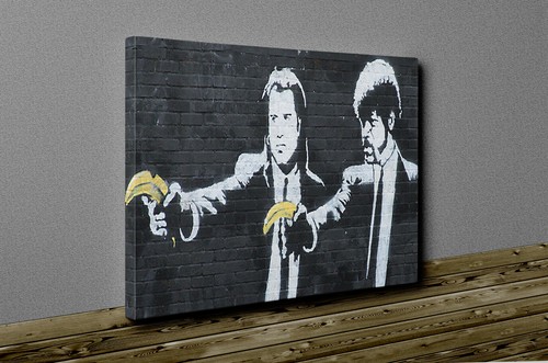 Stampa tela bansky - su,
