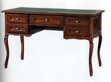 SCRIVANIA SCRITTOIO PIANO IN PELLE   CLASSICO  UFFICIO  CAMERA DA LETTO 