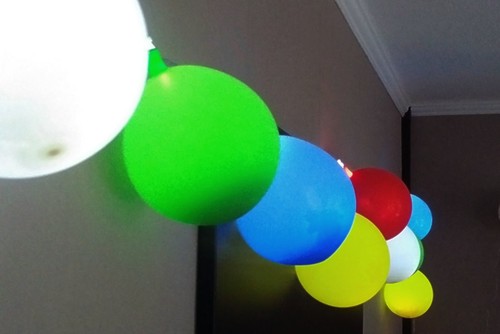 Catena luminosa led palloncini - catena,
