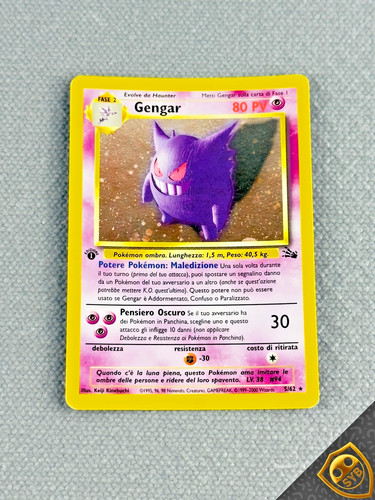 Gengar holo fossil - gengar, 1st