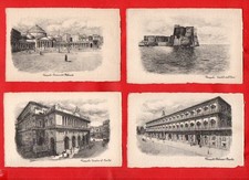 NAPOLI - LOTTO SERIE DI 6 BELLE  CARTOLINE ANTICHE D'EPOCA FP -vedi foto