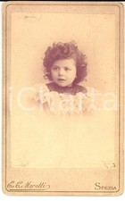 1880 ca LA SPEZIA Ritratto di bambina con colletto in pizzo *Foto Emilio MOROTTI