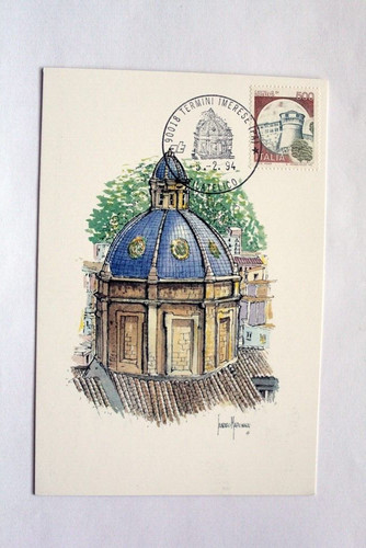 Cartolina commemorativa cupola - cartolina,