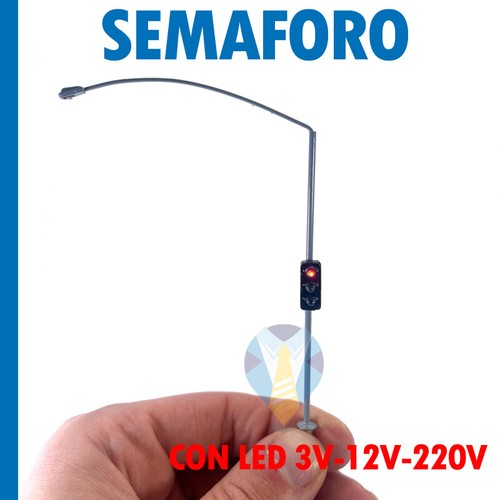 Lampione semaforo tre segnali - lampione,
