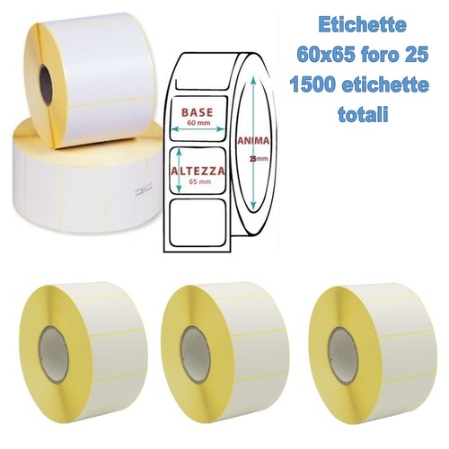 Rotolo 60x65 foro - foro, 25mm