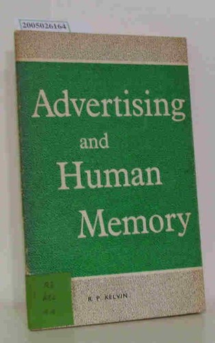 Advertising and human memory - advertising,
