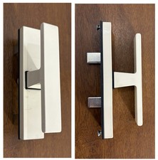 Maniglia Martellina GIESSE avorio 1013 X Infisso In Alluminio Interasse Cm 13.