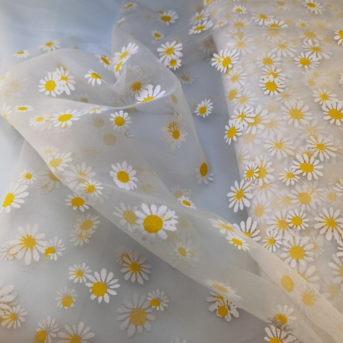 Tessuto margherita floreale