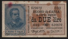 BUONO DI CASSA DA 2 LIRE