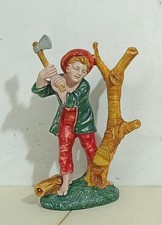 I118295 Pastorello Presepe - statuina in plastica - Taglialegna