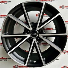 4 cerchi lega audi a6 a7 a8 s7 r19 nero opaco diamantato lt003959