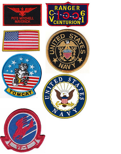 Top gun maverick patch - gun, set