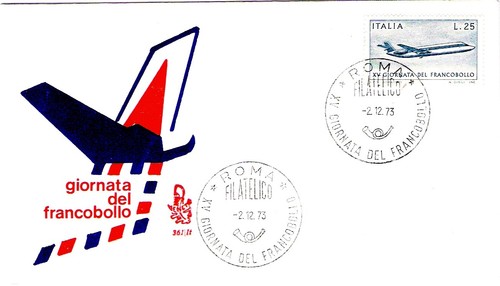 1973 italia lotto fdc - italia,