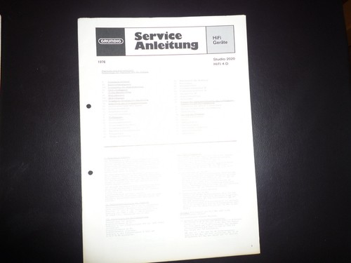 Manuale servizio originale - manuale,