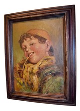 ELEGANTE DIPINTO OLIO SU PANNELLO  EPOCA  PRIMI '900 ITALIA