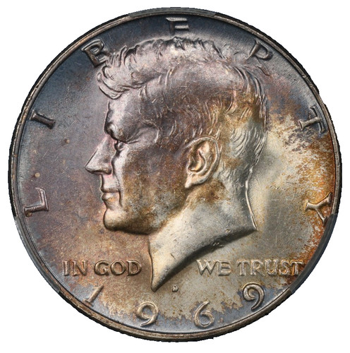 1969 kennedy mezzo dollaro - 1969-d,