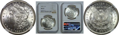 1891 dollaro morgan ngc - morgan,