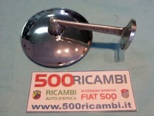 FIAT 500 GIARDINIERA SPECCHIO ROTONDO CROMATO ATTACCO A VITE