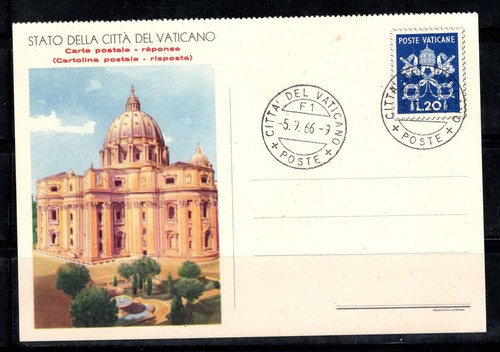 Vaticano 1966 intero - vaticano, postale