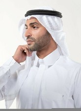 Sciarpa araba Arafat bianca