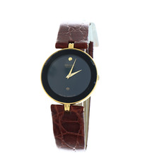 Orologio DONNA Orient MUSEUM JAPAN VINTAGE 30MM QUARZO N.O.S. NERO PELLE