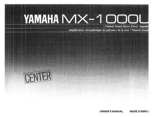 Yamaha 1000 amplificatore - mx-1000-u,