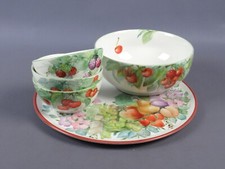 Servizio ciotole ceramica piatto Tognana frutti dipinti a mano Arzberg Germany