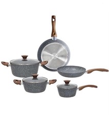 Tognana Batteria Di Pentole 8 Pezzi Linea Top Granite Alluminio Pietra Induzione