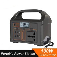 Generatore Solare di Emergenza da Esterno 220v/110v Centrale Elettrica Portatile 100W Mobile
