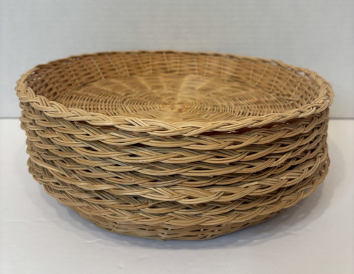 Set portapiatti carta rattan - 8,