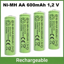 4x Aa Nimh 600 MAH 1,2 V