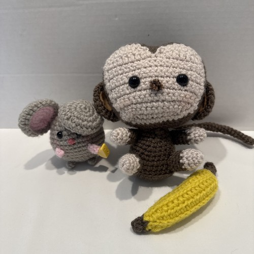 Peluche scimmia banana - peluche, topo