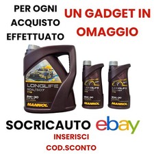 7 Litri Olio Motore Mannol 5w30 Longlife Acea C3 VW 504/507  Porsche C30