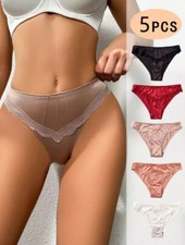 Lotto 5 slip donna sexy raso