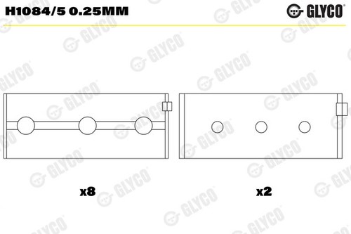 Glyco main bearings - main,