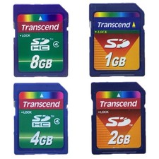 Scheda SD Transcend 1G/2G/4G/8GB per vecchie fotocamere/DV dispositivi vintage affidabile
