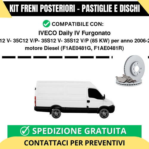 Kit freni posteriori per - posteriori,