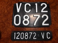 TARGA AUTO D’EPOCA COMPLETA