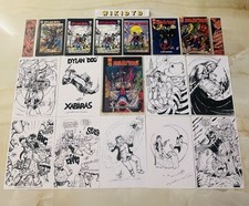 DYLAN DOG PARODIA SU DYLAN “DOG” LOTTO COMPLETO 7 VOLUMI 9 STAMPE 2 SEGNALIBRI