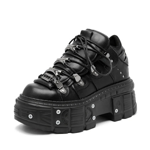Scarpe donna rock metallo