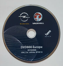 2019-20 VAUXHALL OPEL DVD800 MY09/10 MAPPA DI NAVIGAZIONE DISCO NAVIGATORE SATELLITARE PER ASTRA MERIVA