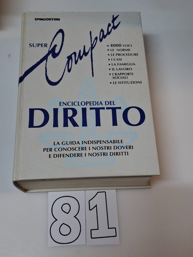 Enciclopedia del diritto - enciclopedia, super