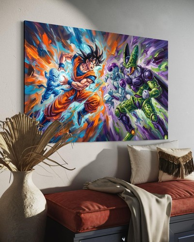 Quadro tela dragon ball - tela,