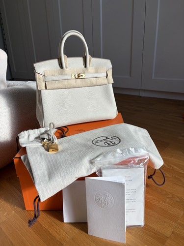 Borsa mano hermès birkin 25 - a,