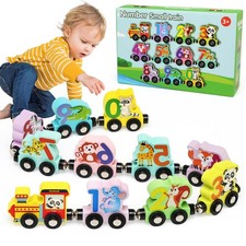 Ballery Trenino Giocattoli Educativi Montessori in Legno, Giochi Montessori Tren