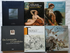 Lotto 6 cataloghi arte: Dossi Tiepolo Carrà Leonardo Canaletto 700 veneziano