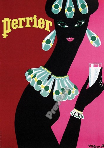 Vintage perrier femme noir - perrier,
