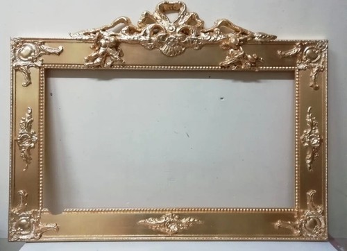Cornice legno con foglie - legno,